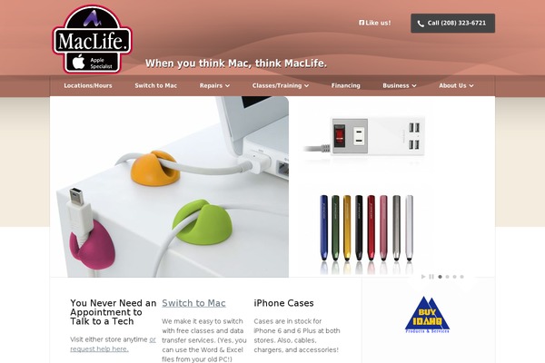 Site using Pro119_customizations_mac_life plugin