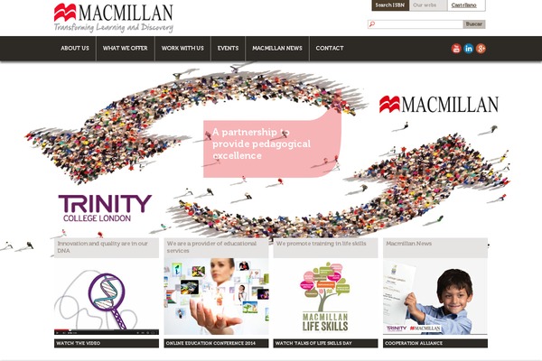 macmillan.es site used Macmillan