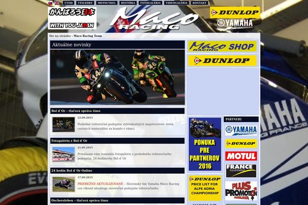 macoracing.com site used Maco