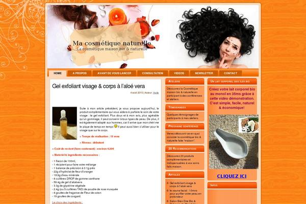macosmetiquenaturelle.com site used Orange-2col