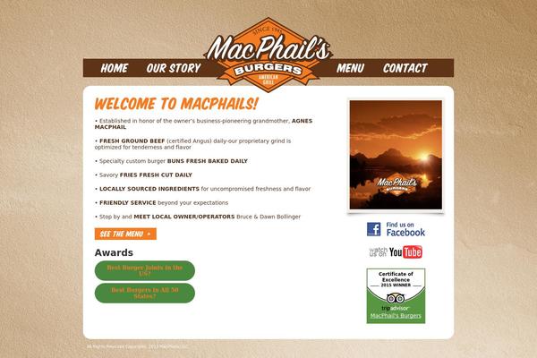 macphailsburgers.com site used Macphails