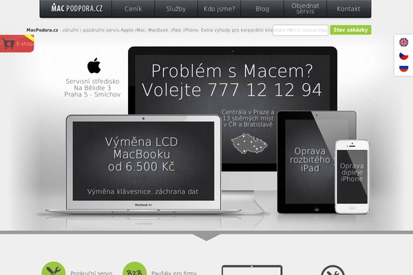 macpodpora.cz site used Macpodpora