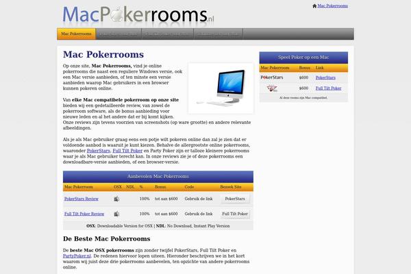 macpokerrooms.nl site used Mac-poker