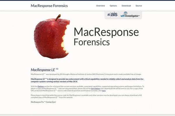 macresponseforensics.com site used Macresponse