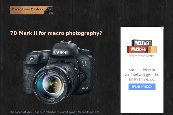 macrolensmastery.com site used Streamline Pro