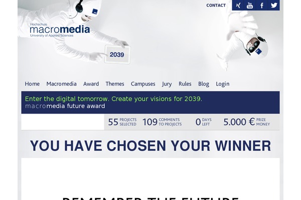 macromedia-future-award.com site used Youcreate