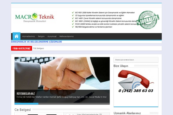 WordPress website example screenshot