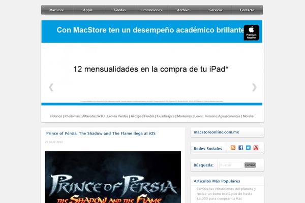 macstore-mx.net site used Macstore