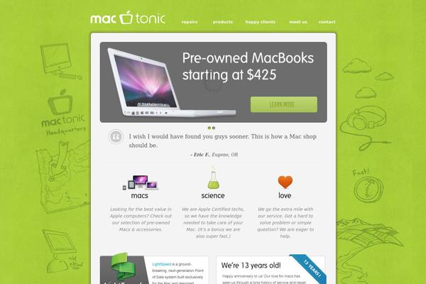 mactonic.com site used Mactonic