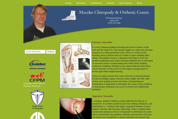 maczkochiropody.com site used Maczko