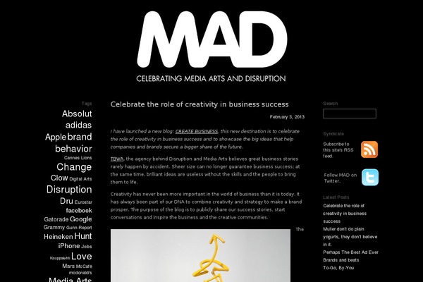 mad-blog.com site used Tomorrow