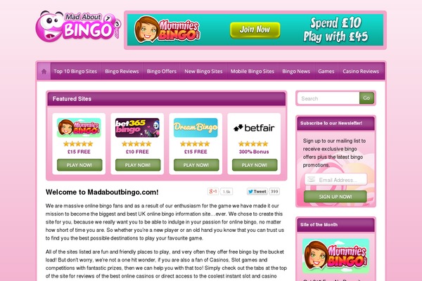 madaboutbingo.co.uk site used Mad-about-bingo