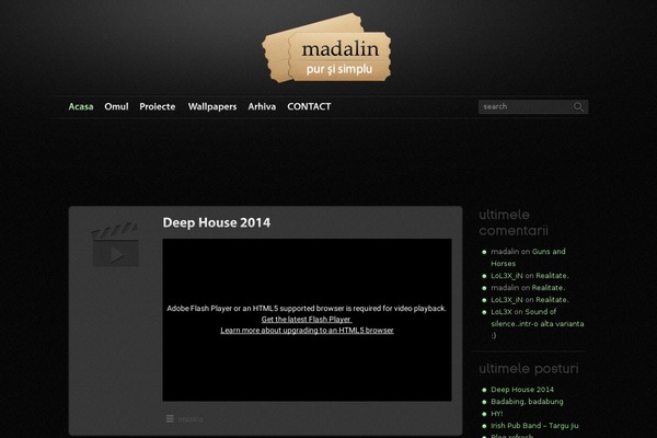 madalin.eu site used Fast Blog