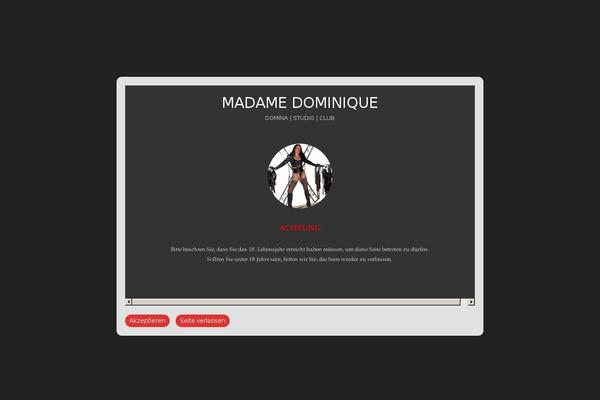 madame-dominique.com site used Valeria