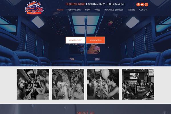 madcitypartybus.com site used Madcitypartybus-theme