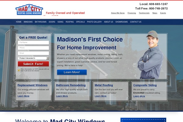 madcitywindows.com site used Madcity
