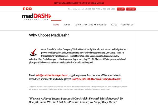 Site using X-shortcodes plugin