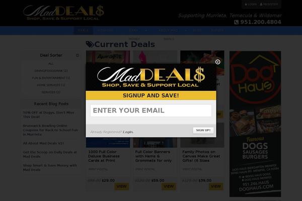 maddeals.net site used Prime-theme