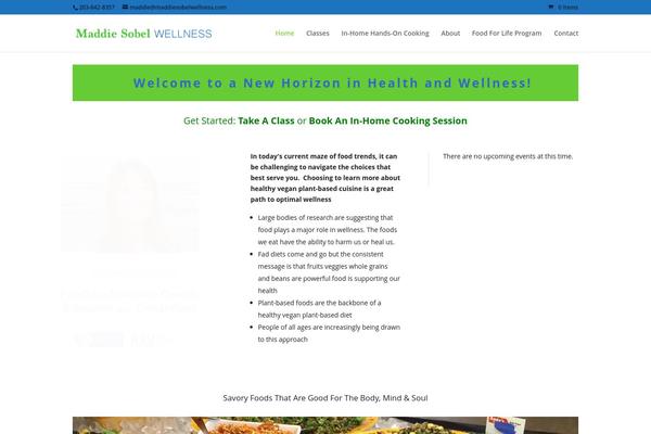 Divi theme site design template sample
