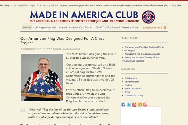 WordPress website example screenshot