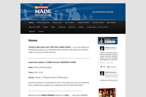 madeawards.com site used Madestheme