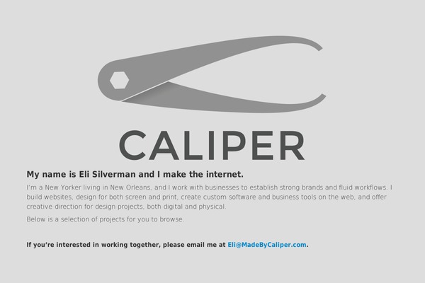 madebycaliper.com site used Madebycaliper-theme