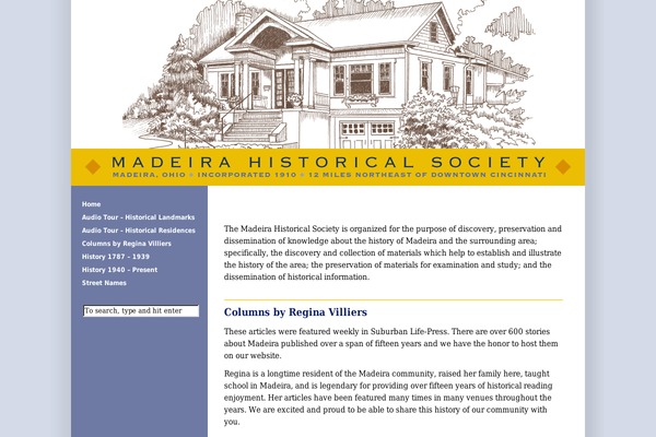 madeirahs.org site used Thematic