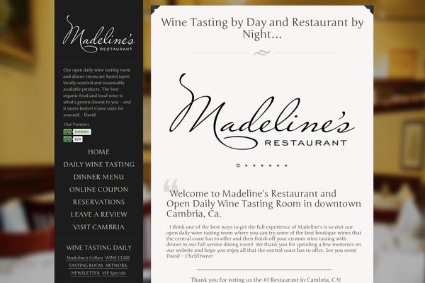 madelinescambria.com site used Eatery