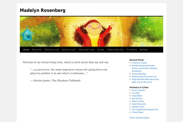 Twenty Ten theme site design template sample