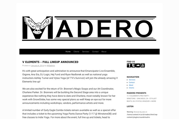 Twenty Ten theme site design template sample