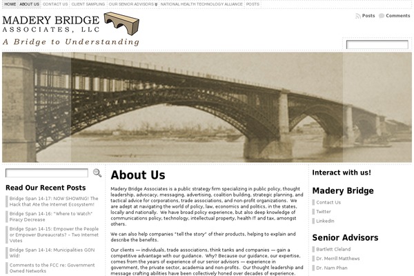 WordPress website example screenshot