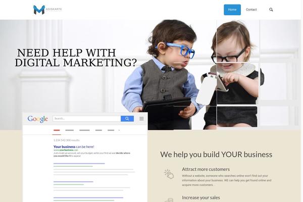 WordPress website example screenshot