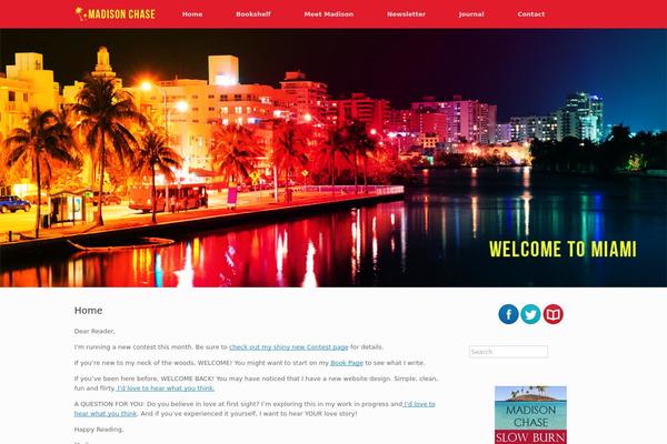 Vantage theme site design template sample