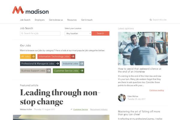 madison.co.nz site used Madison-theme