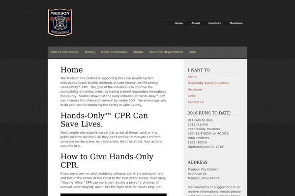 madisonfiredist.com site used Madfire