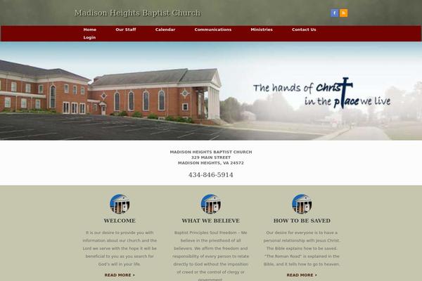 madisonheightsbaptist.com site used Mhbc