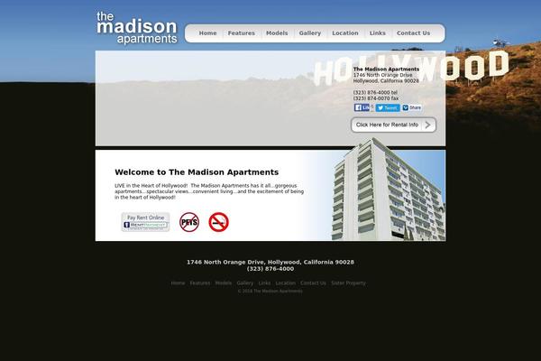 madisonhollywood.com site used Madison