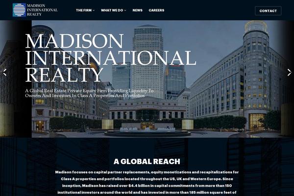 Madison theme site design template sample