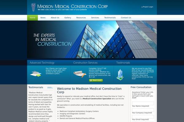 madisonmedicalconstruction.com site used Madisonmedicalconstruction