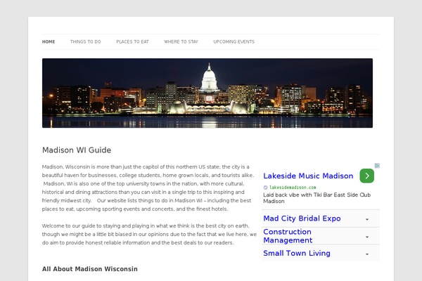 WordPress website example screenshot