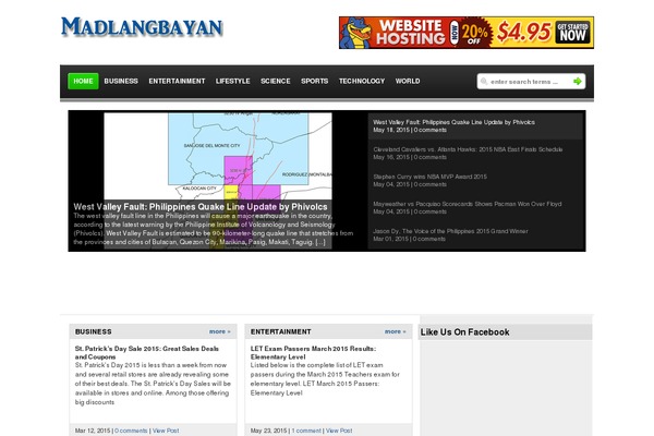 madlangbayan.ph site used WP-Genius