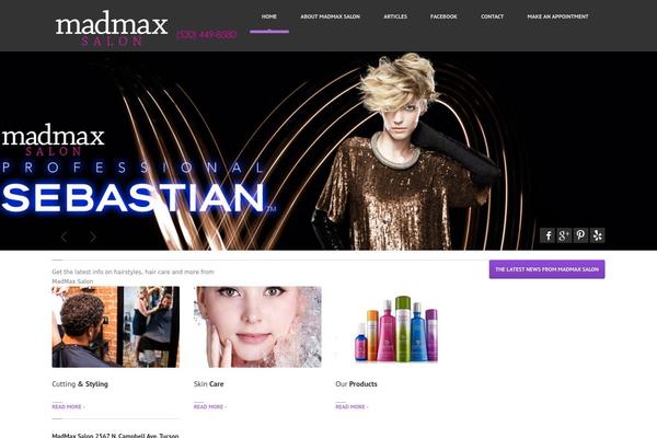 madmaxsalon.com site used Hairpress-wp