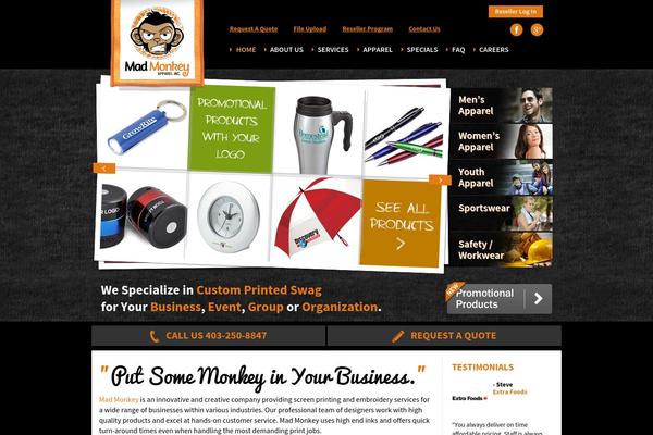 madmonkeyapparel.ca site used Madmonkey