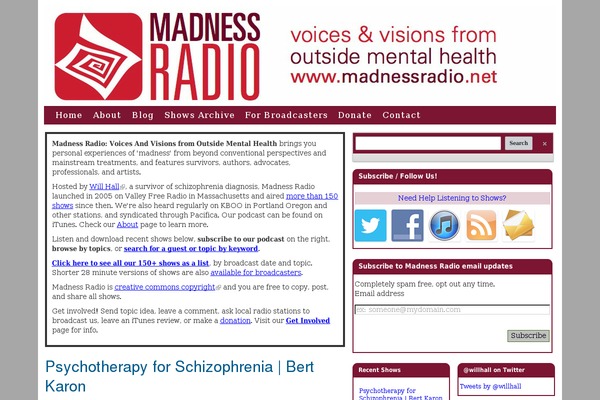 madnessradio.net site used Madnessradio