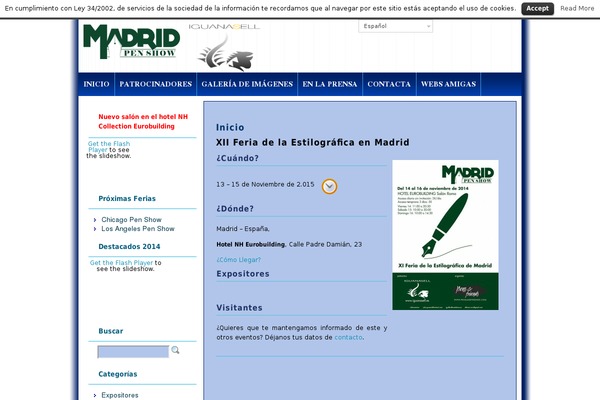 madridpenshow.com site used Madridpenshow