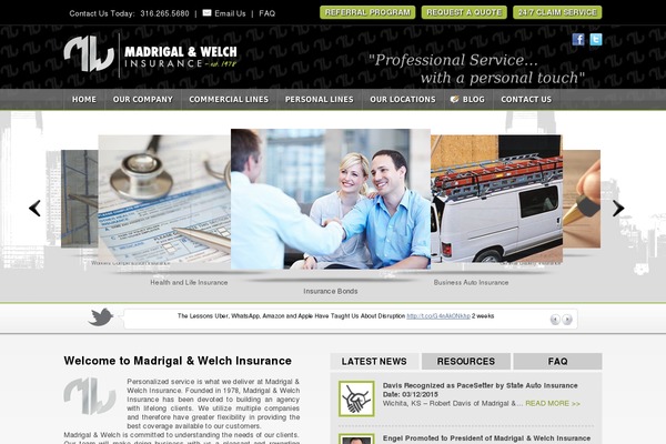 madrigalinsurance.com site used Madrigal