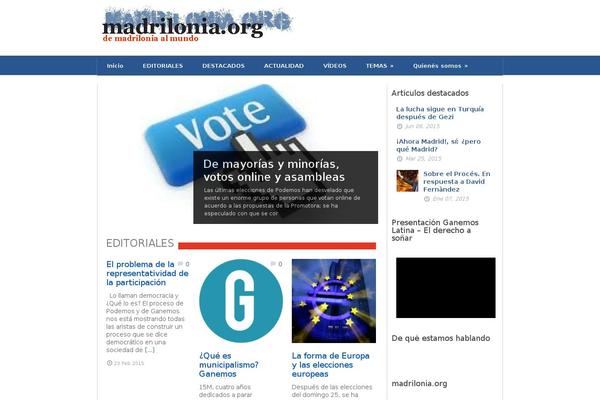 madrilonia.org site used Bangkok Press v1.12
