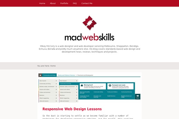 madwebskills.com site used Satu