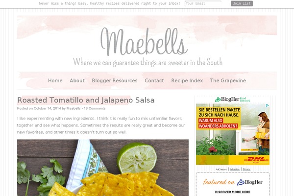 maebells.com site used Maebells
