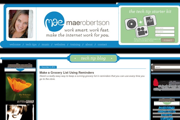 maerobertson.com site used Mae-production